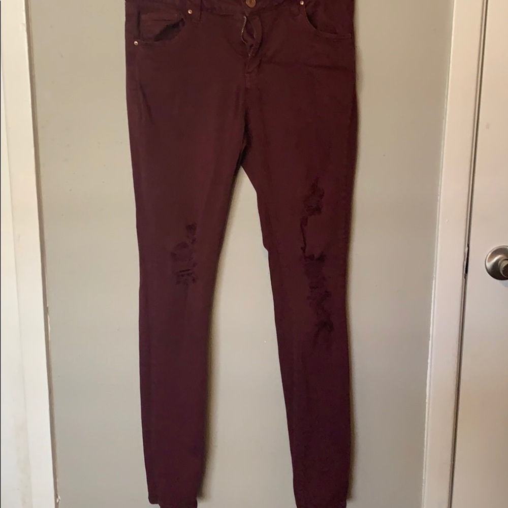 Distress jeggings